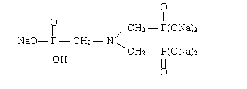 氨基三甲叉膦酸五钠(ATMP•Na5)结构式